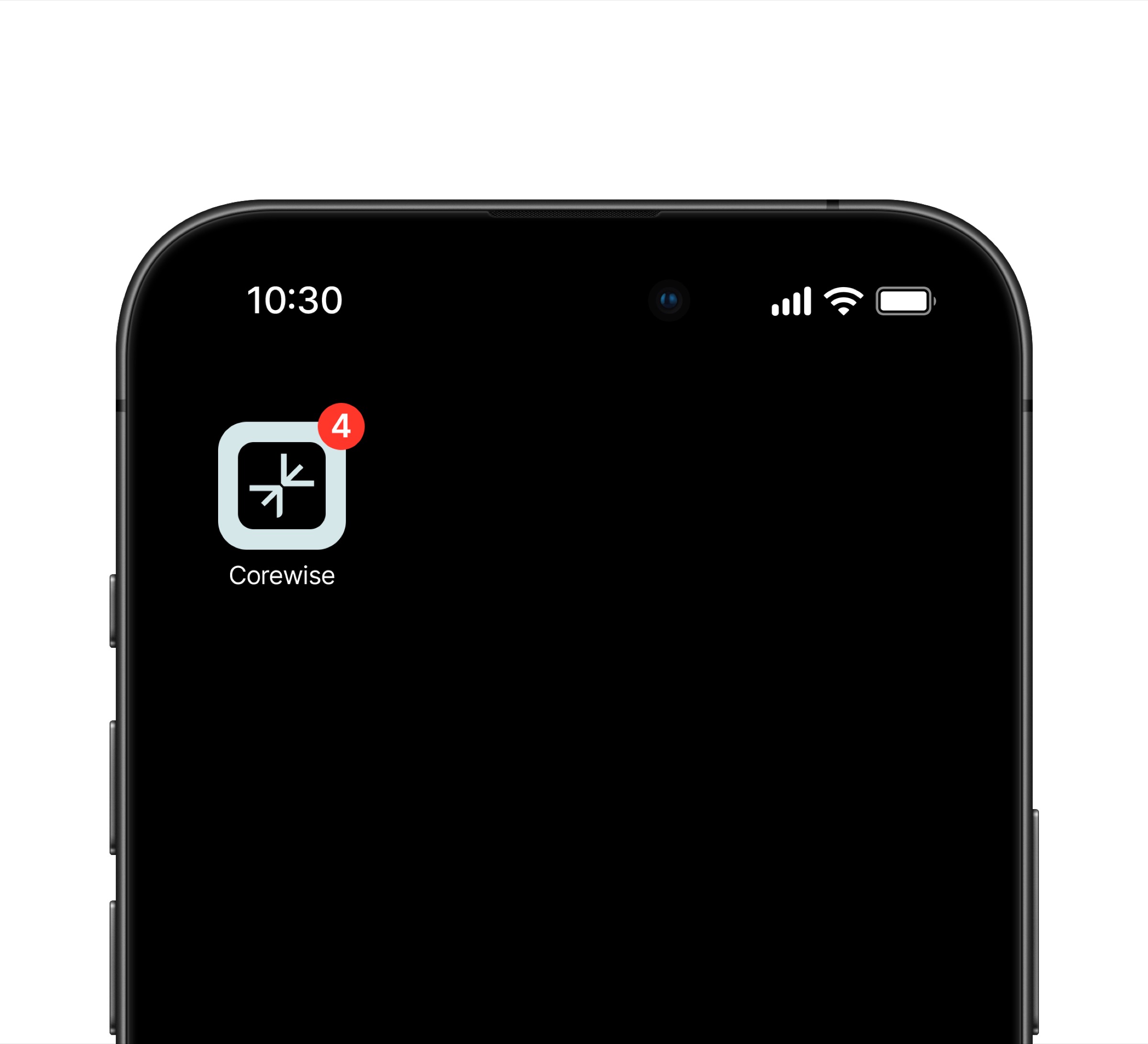 Ícone do app da Corewise num celular
