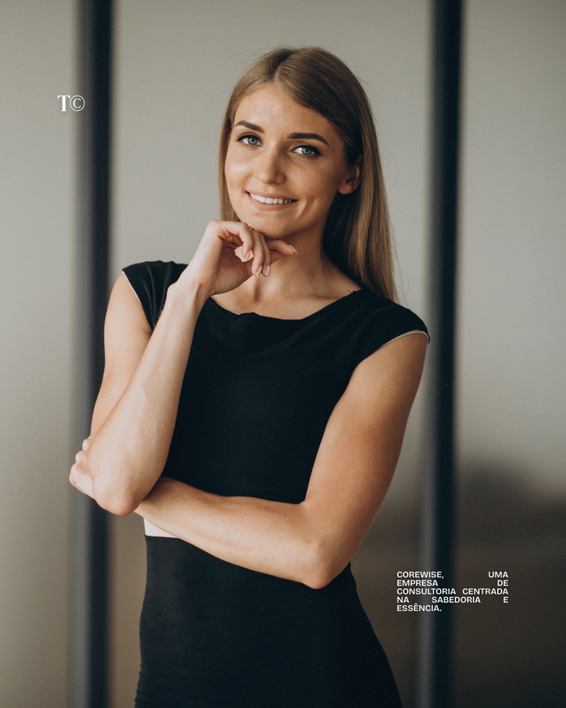 Retrato da fundadora da Corewise